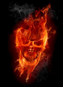 Fire skull © -Misha - fotolia.com#10920298